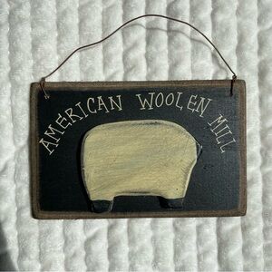 American Woolen Mill Cottagecore Small Haning Decor Sign